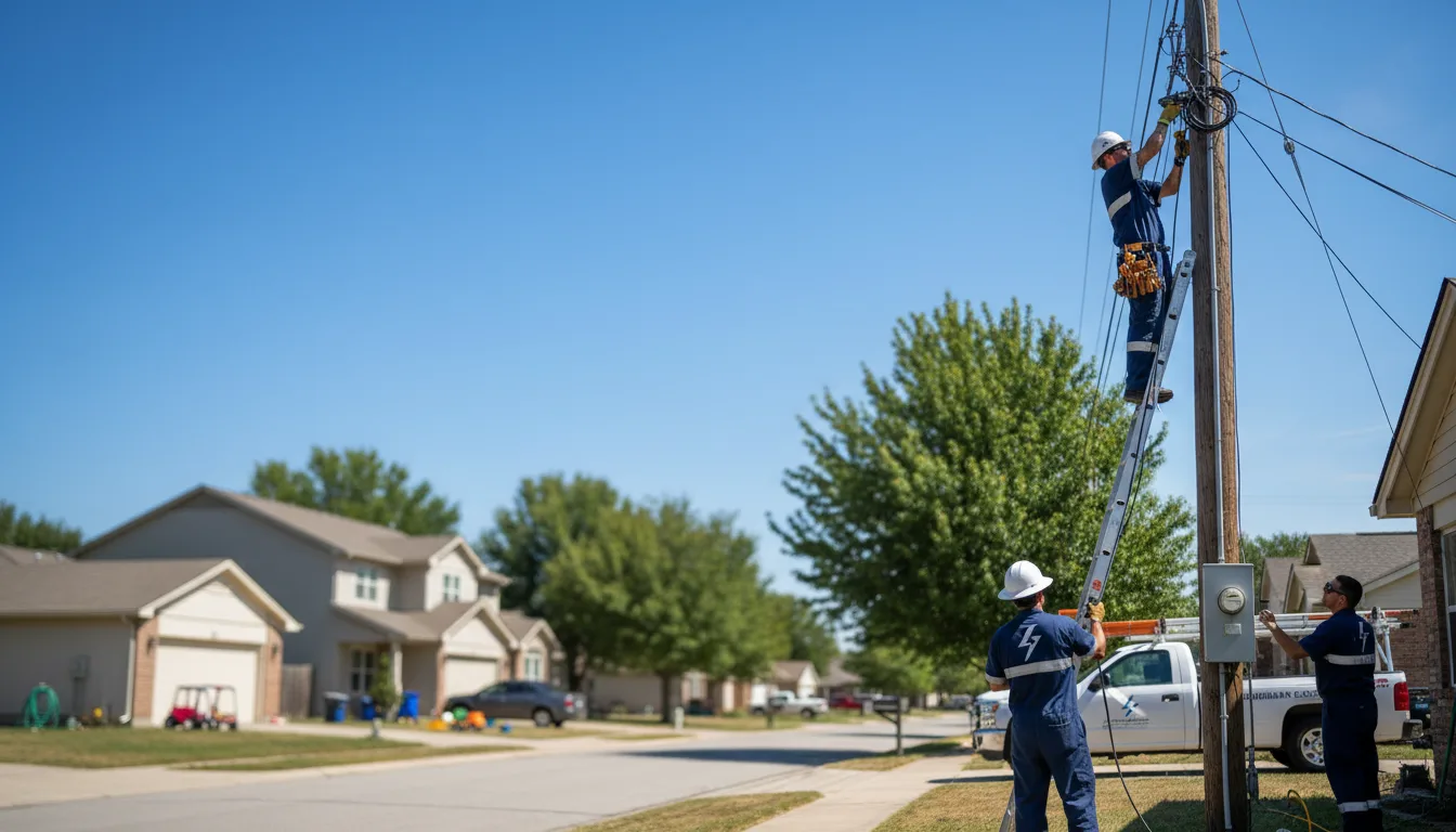 Residential electrician providing installation services in Kesley, IA